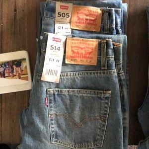 2 brand new pair of Levi jeans size 16 boys